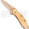 Kershaw Chive 24K Gold Plated Assisted Opening Knife - Gold -Kershaw Store Kershaw Chive AO 24K Gold Plated KS1600G BHQ 86782 jr large