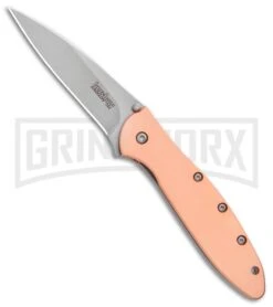 Kershaw Copper Leek 3" Assisted Opening Knife Stonewash