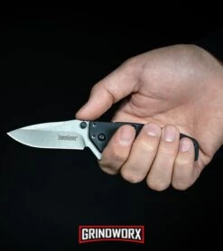 Kershaw Cryo Black Assisted Opening Knife - Black Serr -Kershaw Store Kershaw Cryo Assisted Opening Flipper Knife Black G 10 D2 Exclusive BHQ 91319 kp in hand web large 7