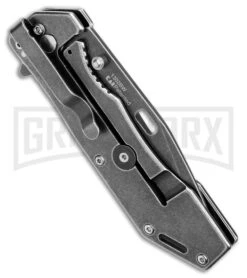 Kershaw Lifter Flipper Assisted Opening Knife - BlackWash Plain 2018 -Kershaw Store Kershaw Filter FL BlackWash BHQ 176771 jr side large