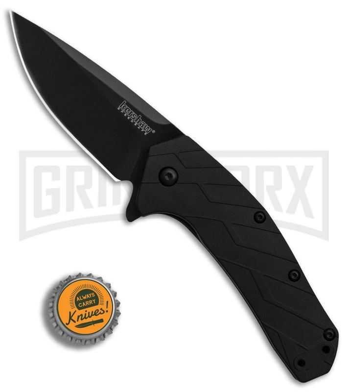 Kershaw Flock Black GFN Spring Assisted Knife - Black Plain 6 Kershaw Flock Black GFN Spring Assisted Knife - Black Plain - Image 4