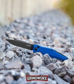 Kershaw Launch 7 Galyean Blue Automatic Knife - Black Plain 11 Kershaw Launch 7 Galyean Blue Automatic Knife - Black Plain -Kershaw Store Kershaw Galyean Launch 7 Auto Blue Black 7900BLUBLK BHQ 99039 jr lifestyle full size large