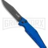 Kershaw Launch 7 Galyean Blue Automatic Knife - Black Plain 2 Kershaw Launch 7 Galyean Blue Automatic Knife - Black Plain -Kershaw Store Kershaw Galyean Launch 7 Blue Black 7900BLUBLK BHQ 99039 jr large