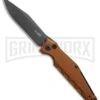 Kershaw Launch 7 Galyean Earth Brown Automatic Knife - Black Plain -Kershaw Store Kershaw Galyean Launch 7 Earth Brown black BHQ 75928 er large