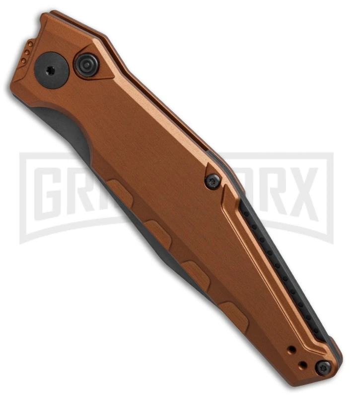 Kershaw Launch 7 Galyean Earth Brown Automatic Knife - Black Plain 5 Kershaw Launch 7 Galyean Earth Brown Automatic Knife - Black Plain - Image 3