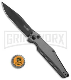 Kershaw Launch 7 Galyean Gray Automatic Knife - Black Plain 11 Kershaw Launch 7 Galyean Gray Automatic Knife - Black Plain -Kershaw Store Kershaw Galyean Launch 7 Gray Black 7900GRYBLK BHQ 52153 jr bottlecap large