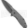Kershaw Gravel Assisted Opening Knife Stainless Steel BlackWash -Kershaw Store Kershaw Gravel Assisted Opening Stainless Steel Black Wash 2065 BHQ 106045 jr large