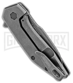 Kershaw Gravel Assisted Opening Knife Stainless Steel BlackWash -Kershaw Store Kershaw Gravel Assisted Opening Stainless Steel Black Wash 2065 BHQ 106045 jr side large