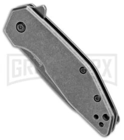 Kershaw Gravel Assisted Opening Knife Stainless Steel BlackWash -Kershaw Store Kershaw Gravel Assisted Opening Stainless Steel Black Wash 2065 BHQ 106045 jr spine large