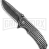 Kershaw Headgrille 1325 Assisted Opening Folding Knife - Blackwash Plain -Kershaw Store Kershaw Headgrille Assisted Blackwash KS1325X BHQ 70082 jr large