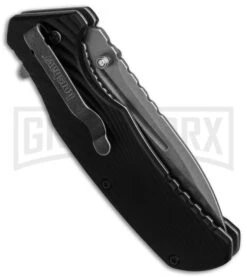 Kershaw Huddle Black GFN Spring Assisted Knife - Stonewash Plain -Kershaw Store Kershaw Huddle Black GFN SW BHQ 83237 er side large