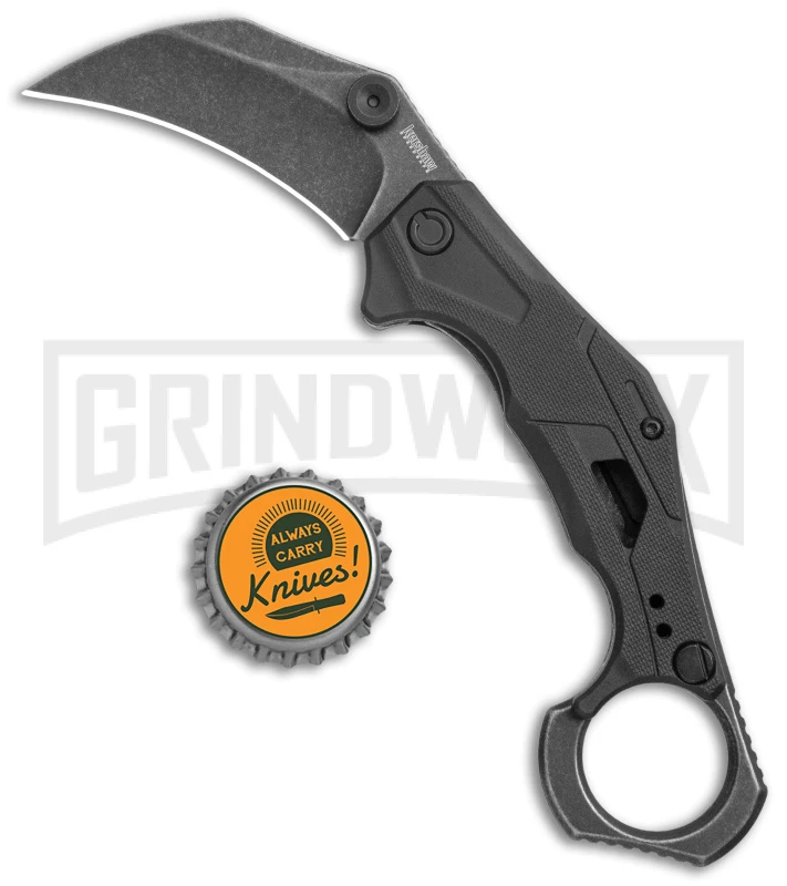 Kershaw Outlier Black GRN Assisted Folding Karambit - Black Stonewash Plain 6 Kershaw Outlier Black GRN Assisted Folding Karambit - Black Stonewash Plain - Image 4
