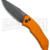 Kershaw Launch 1 Orange Aluminum Automatic Knife - Blackwash Plain -Kershaw Store Kershaw Launch 1 Auto Orange Aluminum BlackWash 7100OR BHQ 78323 jr large