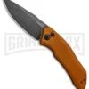 Kershaw Launch 1 Bronze Aluminum Automatic Knife - Blackwash Plain -Kershaw Store Kershaw Launch 1 Automatic Bronze Aluminum BlackWash KER7100EBBW BHQ 91255 jr large