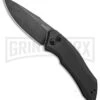 Kershaw Launch 1 Gray Automatic Knife - Blackwash Plain -Kershaw Store Kershaw Launch 1 Automatic Gray Aluminum BlackWash 7100GRYBW BHQ 91254 jr large