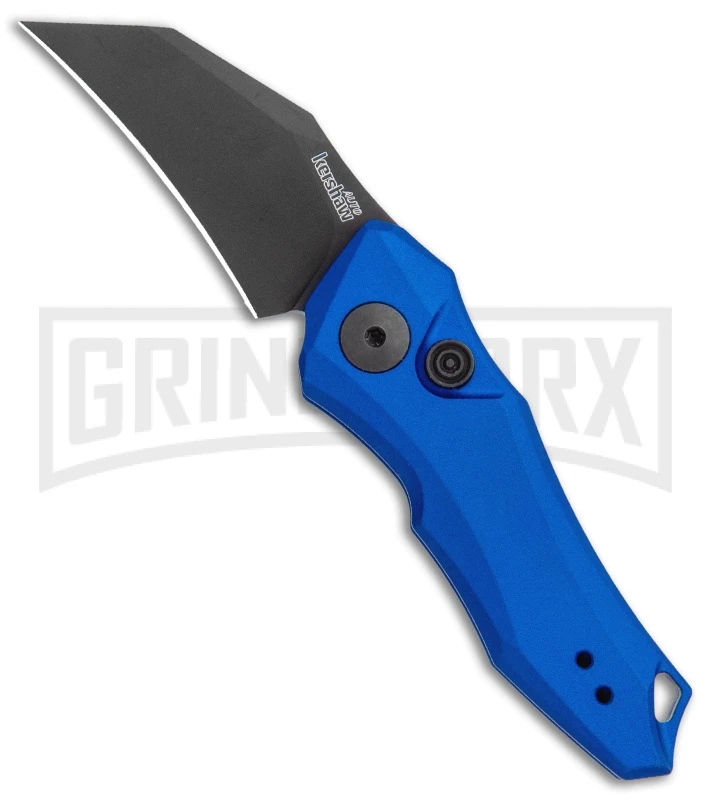 Kershaw Launch 10 Blue Automatic Knife CA Legal - Stonewash Plain 3 Kershaw Launch 10 Blue Automatic Knife CA Legal - Stonewash Plain
