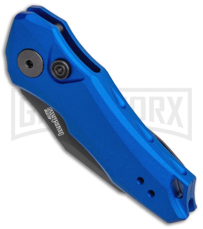 Kershaw Launch 10 Blue Automatic Knife CA Legal - Stonewash Plain 4 Kershaw Launch 10 Blue Automatic Knife CA Legal - Stonewash Plain - Image 2