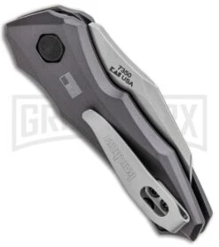 Kershaw Launch 10 Gray Automatic Knife CA Legal - Stonewash Plain -Kershaw Store Kershaw Launch 10 Auto Gray SW 7350 BHQ 94065 jr side large