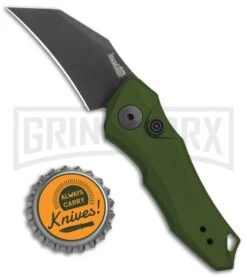 Kershaw Launch 10 Olive Green Automatic Knife CA Legal - Stonewash Plain 9 Kershaw Launch 10 Olive Green Automatic Knife CA Legal - Stonewash Plain -Kershaw Store Kershaw Launch 10 Auto Olive Green Black KER7350OLBLK BHQ 115105 jr bottlecap large