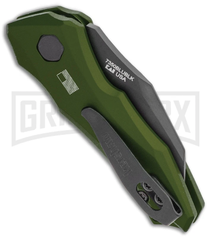 Kershaw Launch 10 Olive Green Automatic Knife CA Legal - Stonewash Plain 5 Kershaw Launch 10 Olive Green Automatic Knife CA Legal - Stonewash Plain - Image 3