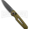 Kershaw Launch 11 OD Green Aluminum Automatic Knife - Blackwash Plain -Kershaw Store Kershaw Launch 11 Auto OD Green Aluminum Blackwash BHQ 178231 jr large