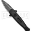 Kershaw Launch 12 CA Legal Black/Carbon Fiber Automatic Knife - Black SW Plain 2 Kershaw Launch 12 CA Legal Black/Carbon Fiber Automatic Knife - Black SW Plain -Kershaw Store Kershaw Launch 12 CA Legal mini Stiletto Automatic Knife Black CF 1in Black SW BHQ 145122 td large