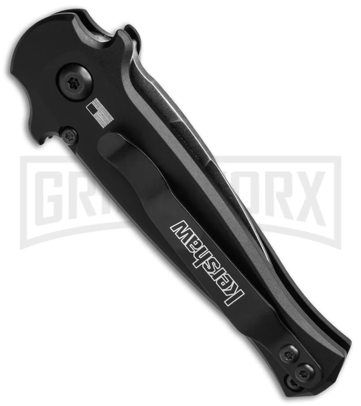 Kershaw Launch 12 CA Legal Black/Carbon Fiber Automatic Knife - Black SW Plain 5 Kershaw Launch 12 CA Legal Black/Carbon Fiber Automatic Knife - Black SW Plain - Image 3