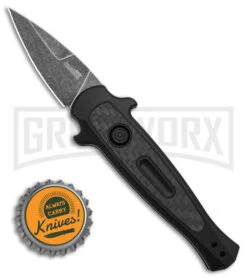 Kershaw Launch 12 CA Legal Black/Carbon Fiber Automatic Knife - Black SW Plain 9 Kershaw Launch 12 CA Legal Black/Carbon Fiber Automatic Knife - Black SW Plain -Kershaw Store Kershaw Launch 12 CA Legal mini Stiletto Automatic Knife Black CF 1in Black SW BHQ 145122 td size large