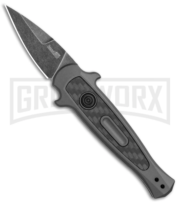 Kershaw Launch 12 CA Legal Gray Automatic Knife - Black SW Plain 3 Kershaw Launch 12 CA Legal Gray Automatic Knife - Black SW Plain