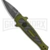 Kershaw Launch 12 CA Legal OD Green Automatic Knife - Black SW Plain 1 Kershaw Launch 12 CA Legal OD Green Automatic Knife - Black SW Plain -Kershaw Store Kershaw Launch 12 Call Legal Stiletto Auto OD Green KER7130OLBW BHQ 114625 jr large