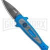 Kershaw Launch 12 CA Legal Blue Mini Stiletto Automatic Knife - Black Plain -Kershaw Store Kershaw Launch 12 Mini Stiletto Automatic Knife Blue 2.5 Black 7130BLUBLK BHQ 117930 LS large