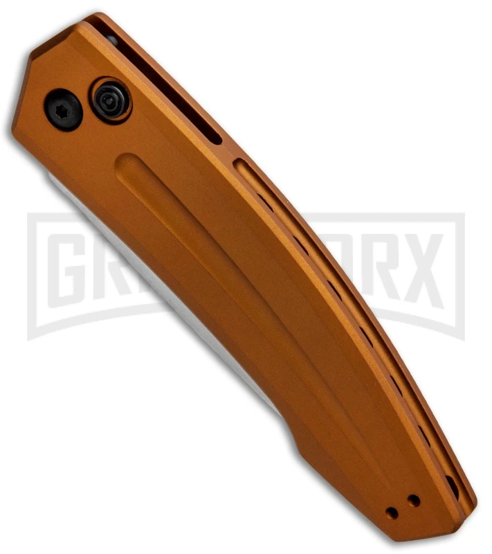 Kershaw Launch 2 Bronze Aluminum Automatic Knife - Stonewash Plain 4 Kershaw Launch 2 Bronze Aluminum Automatic Knife - Stonewash Plain - Image 2