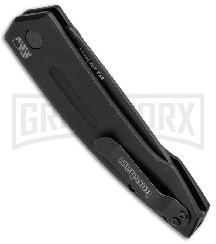 Kershaw Launch 2 Black Automatic Knife - Black Serr 5 Kershaw Launch 2 Black Automatic Knife - Black Serr - Image 3