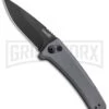 Kershaw Launch 3 Gray Aluminum Automatic Knife - Black Plain -Kershaw Store Kershaw Launch 3 Auto Gray Aluminum Black KER7300GRYBLK BHQ 92080 jr large