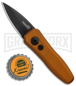 Kershaw Launch 4 Bronze Automatic Knife CA Legal - Black Plain -Kershaw Store Kershaw Launch 4 CA Legal Auto Bronze Black 7500EBBLK BHQ 82252 jr bottlecap large
