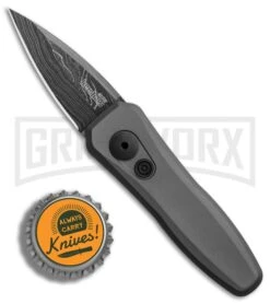 Kershaw Launch 4 Gray Automatic Knife CA Legal - Damascus Plain 13 Kershaw Launch 4 Gray Automatic Knife CA Legal - Damascus Plain -Kershaw Store Kershaw Launch 4 CA Legal Auto Gray Damascus BHQ 86760 er bottlecap large