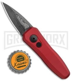 Kershaw Launch 4 Red Automatic Knife CA Legal - Damascus Plain 14 Kershaw Launch 4 Red Automatic Knife CA Legal - Damascus Plain -Kershaw Store Kershaw Launch 4 CA Legal Auto Red Damascus 7500RDDAM BHQ 91649 jr bottlecap large