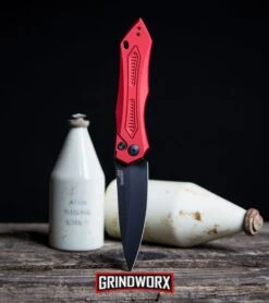 Kershaw Launch 6 Red Automatic Knife - Black Plain 11 Kershaw Launch 6 Red Automatic Knife - Black Plain -Kershaw Store Kershaw Launch 6 Automatic Knife Red Aluminum Black 7800RDBLK BHQ37456 kp wood bottles web large