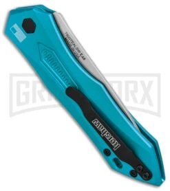 Kershaw Launch 6 Teal Automatic Knife - Stonewash Plain -Kershaw Store Kershaw Launch 6 Teal SW BHQ 89520 er side large