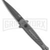 Kershaw Launch 8 Stiletto Automatic Knife Gray/CF (3.5" Black) -Kershaw Store Kershaw Launch 8 Stiletto Auto Gray CF Black BHQ 111461 jr large