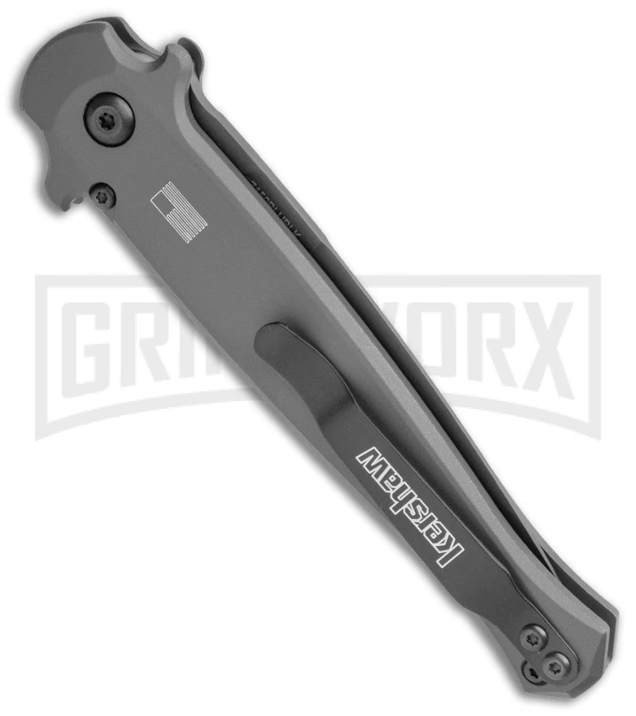 Kershaw Launch 8 Stiletto Automatic Knife Gray/CF (3.5" Black) 5 Kershaw Launch 8 Stiletto Automatic Knife Gray/CF (3.5" Black) - Image 3