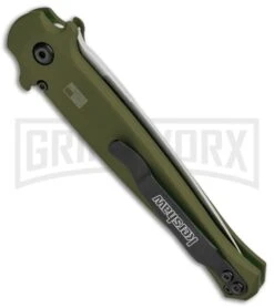 Kershaw Launch 8 Stiletto Automatic Knife Green/CF (3.5" Stonewash) 8 Kershaw Launch 8 Stiletto Automatic Knife Green/CF (3.5" Stonewash) -Kershaw Store Kershaw Launch 8 Stiletto Auto Green CF SW KER7150OLSW BHQ 105833 jr side large