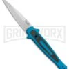 Kershaw Launch 8 Stiletto Automatic Knife Teal/CF (3.5" Stonewash) 2 Kershaw Launch 8 Stiletto Automatic Knife Teal/CF (3.5" Stonewash) -Kershaw Store Kershaw Launch 8 Stiletto Auto Teal CF SW KER7150TEALSW BHQ 105834 jr large