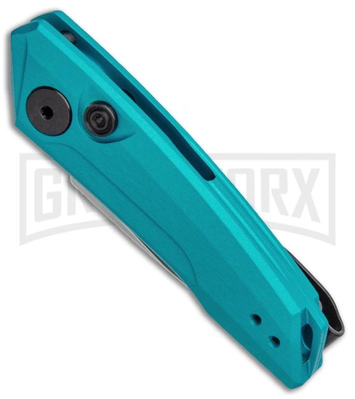 Kershaw Launch 9 Teal Automatic Knife CA Legal - Stonewash Plain 4 Kershaw Launch 9 Teal Automatic Knife CA Legal - Stonewash Plain - Image 2