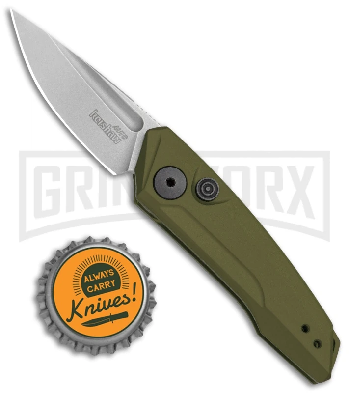 Kershaw Launch 9 OD Green Automatic Knife CA Legal - Stonewash Plain 6 Kershaw Launch 9 OD Green Automatic Knife CA Legal - Stonewash Plain - Image 4