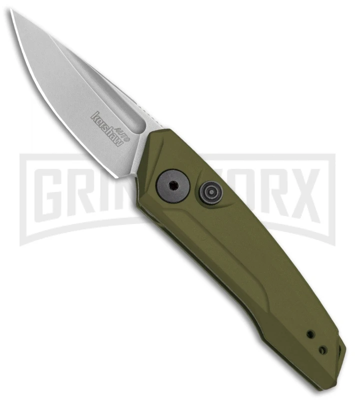Kershaw Launch 9 OD Green Automatic Knife CA Legal - Stonewash Plain 3 Kershaw Launch 9 OD Green Automatic Knife CA Legal - Stonewash Plain