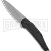 Kershaw Lightyear Black GFN Assisted Opening Knife Bead Blast Plain -Kershaw Store Kershaw Lightyear ASsisted Opening Black GFN BB BHQ 114583 jr large