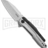 Kershaw Lithium Steel/Black Spring Assisted Knife - Bead Blast Plain 2 Kershaw Lithium Steel/Black Spring Assisted Knife - Bead Blast Plain -Kershaw Store Kershaw Lithium Reverse Tanto SA Black GFN BB BHQ 139781 jr large