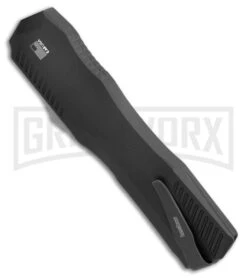 Kershaw Livewire Black Aluminum D/A OTF Automatic Knife - SW Plain -Kershaw Store Kershaw Livewire 15 Knife OTF Black SW BHQ 178516 jr side large