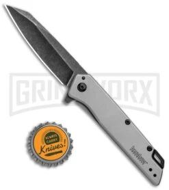 Kershaw Misdirect SpeedSafe Assisted Opening Knife Gray - 2.9" BlackWash -Kershaw Store Kershaw Misdirect SpeedSafe Assisted Opening Gray BlackWash 1365 BHQ 94083 jr bottlecap large